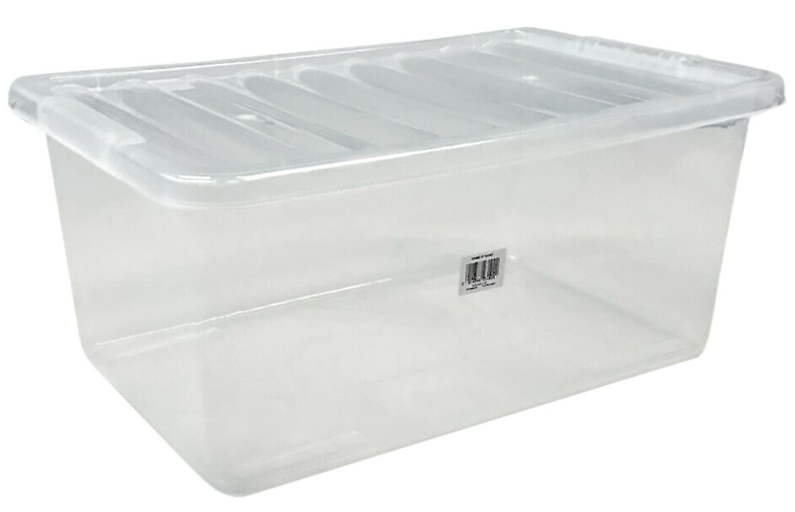 Cheerful Bargains Plastic Underbed Storage Boxes Large Stackable Box With Lid Strong Quality Box (5)