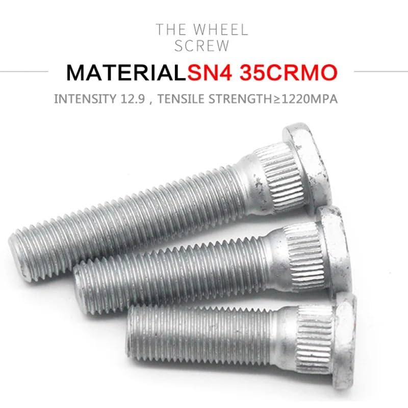 5/20Pieces Forged Wheel Hub Spline 14mm Bolt Screw 12x1.5 12x1.25 48/62/67/ 72mm Suit Fit Use for(5PCS 48mm,M12x1.5)