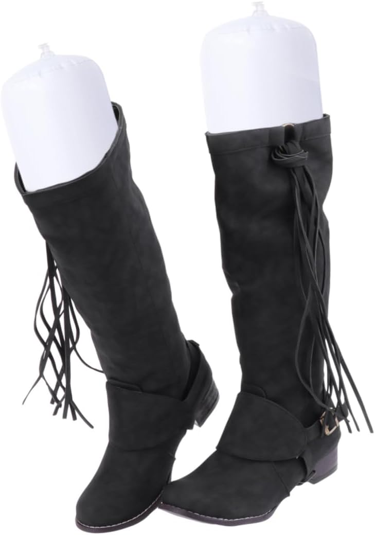 VALICLUD Inflatable Boot Stretcher 3 Pairs Tall Boot Insert for Women Shoe Trees for Long Boots with Non-Return Valve Lightweight Portable Support for Home Storage