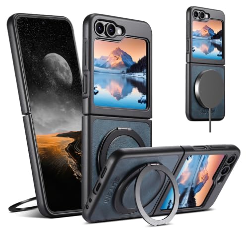 Coque Galaxy Z Flip 6 silicone rigide bleu cire