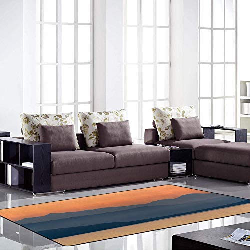 Grand tapis de salon pour cocooning devant le coucher de soleil - 4