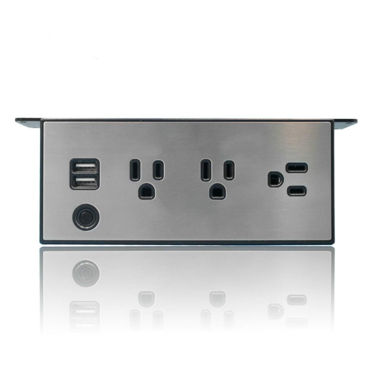 Buy SURGETEK Under Desk Power Outlet with Overload Protection, Desk
