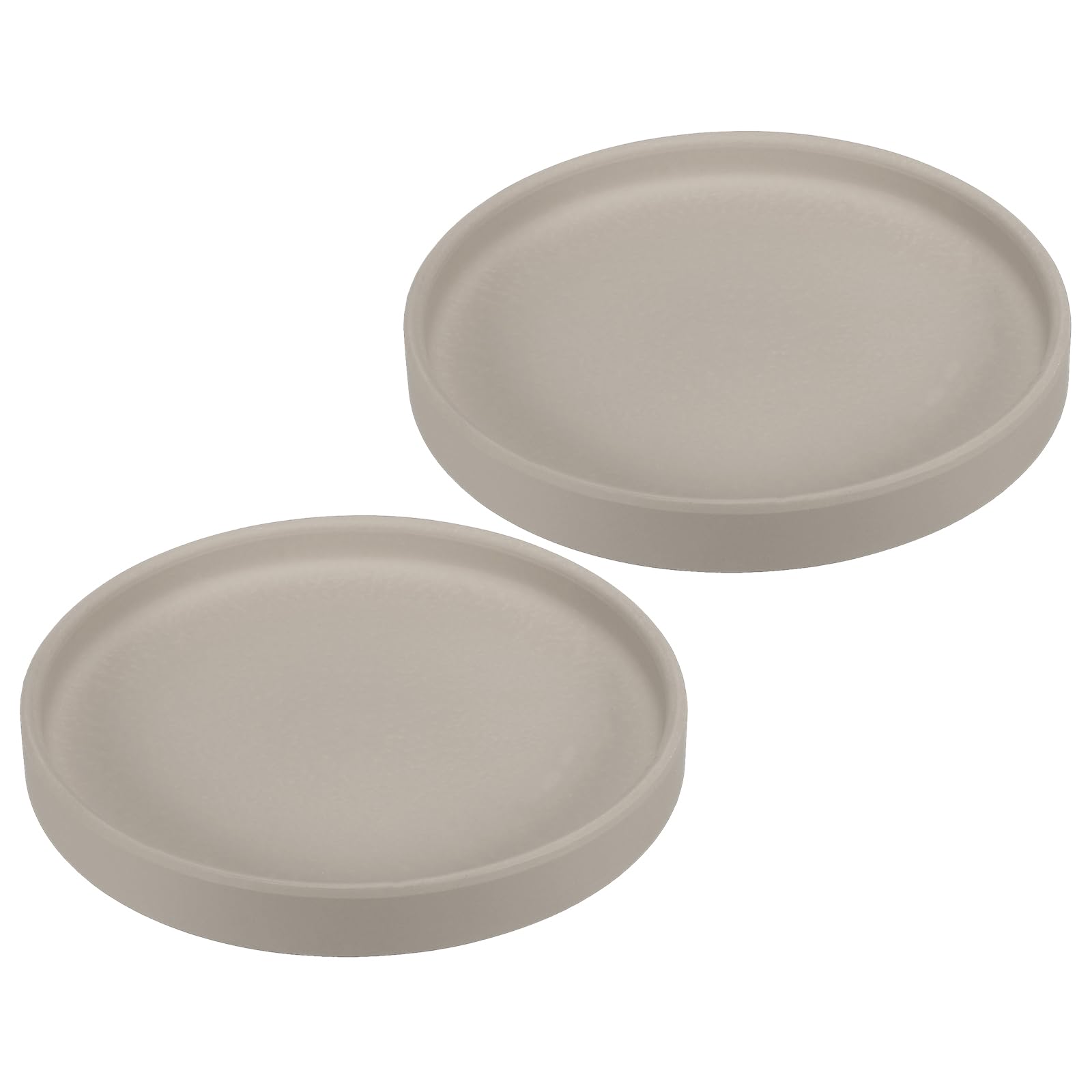 PATIKIL 6 Inch Round Ceramic Plant Saucer, 2 Pack Plant Saucer Tray Flower Planter Drip Tray for Indoors Outdoors Patio Balcony Gray