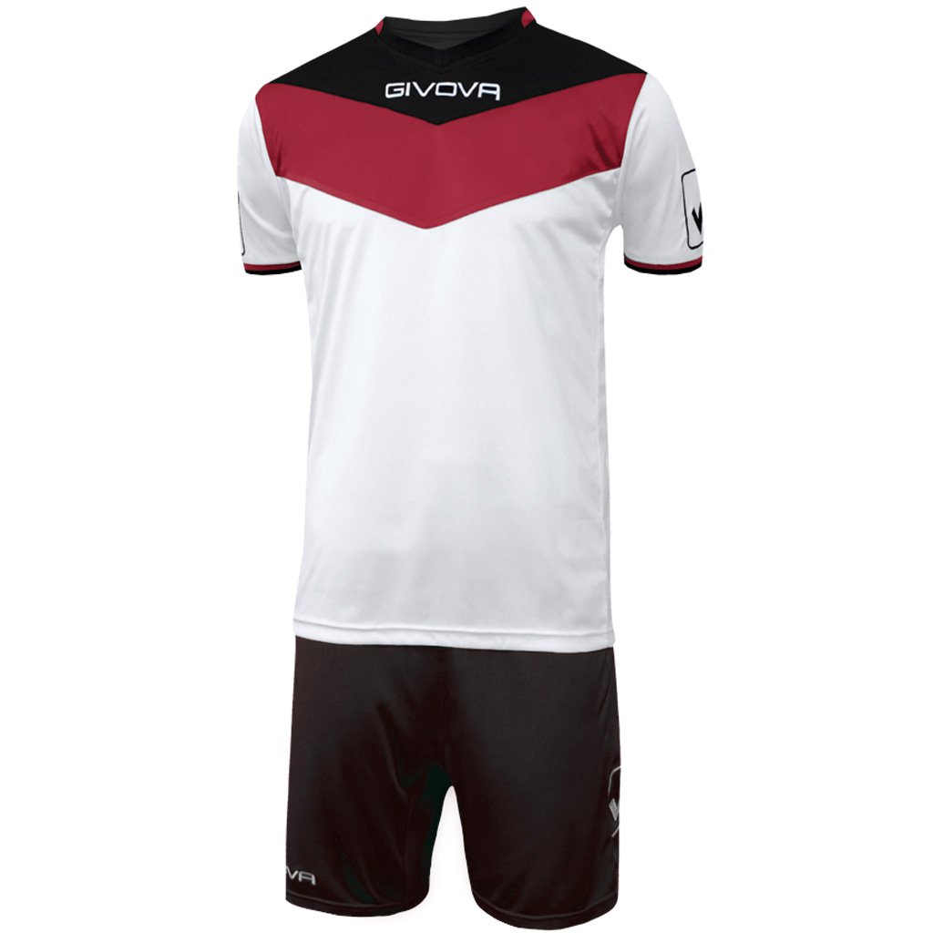 Givova, kit spielfeld, rot/schwarz, 2XL