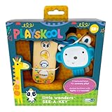 Playskool Little Wonders See-A-Key - Toy Keys - Fun Sounds and Lights - Giraffe, Monkey, Panda - Ages 6 Month+