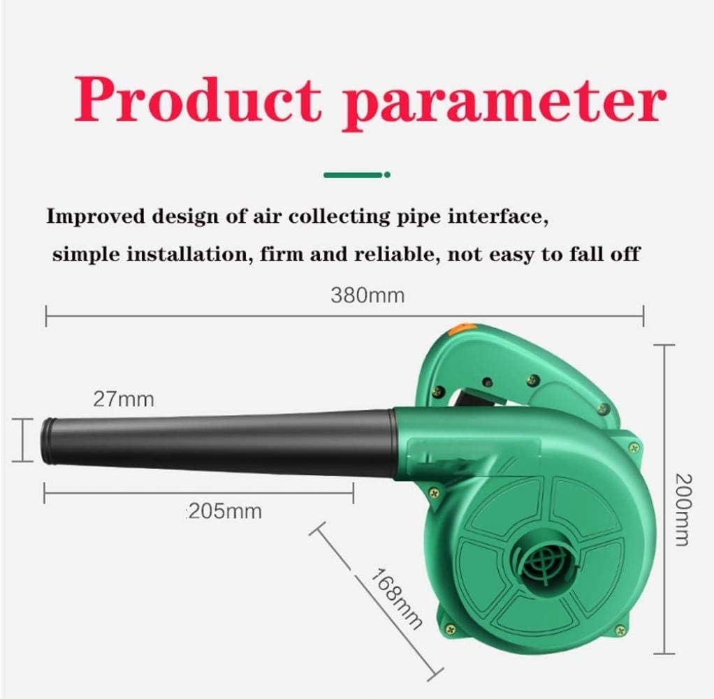 Cordless Leaf Blower Cordless Leaf Blower with High Power for Grass or Leaf Cleaning in Paddock Handheld Cordless Blower Green (Green)