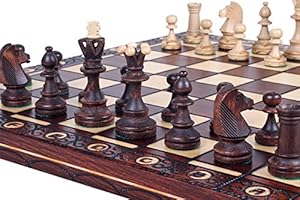 Chess Board Set Wood Beautiful Gift