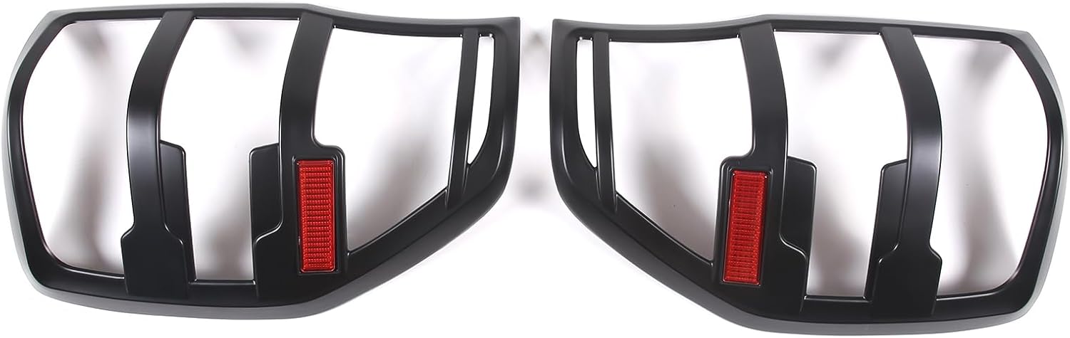 Lcojicep Rear Fog Light Cover Guard Compatible with Ford Ranger 2012-2020, ABS Rear Tail Fog Light Lamp Grill Protector Cover Guard Exterior Accessories