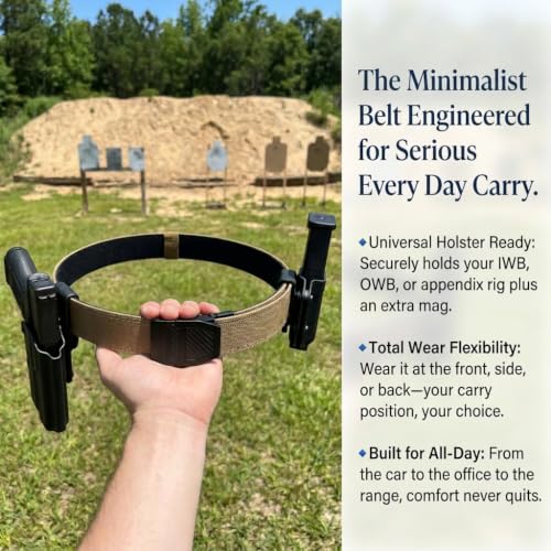 Image of KingMoore Tactical Gun Belt | 1.5 inch Width Dual-Layer Heavy-Duty 1000D Nylon for EDC & CCW