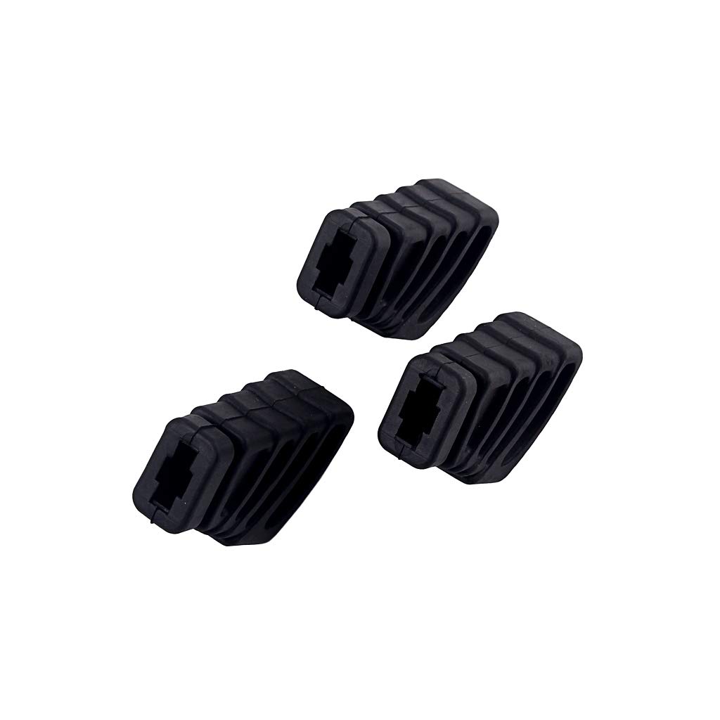 Ogdni 3Pcs Drum Rubber Feet for Drum Hardware Cymbal Stand Rack Bracket Percussion Parts Black, Large - Image 2