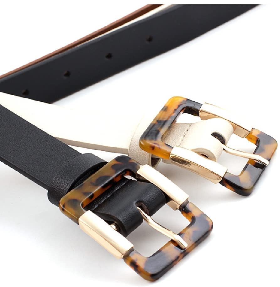 belt,belts for women, Leather Female Belt Strap Black Brown White Women Belts Ladies Dress Belt Girls Pants Jean Waist Belt(White)4