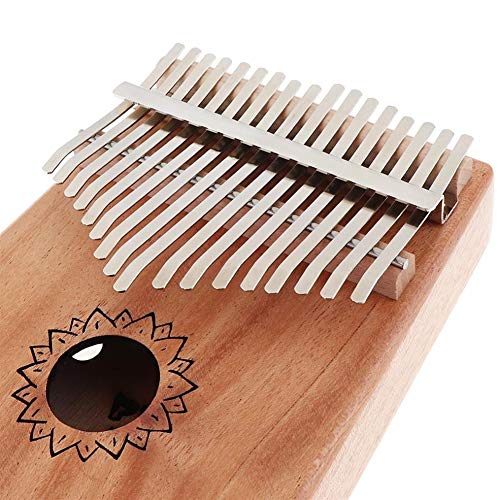 CHENTAOMAYAN 17 toetsen Kalimba duurzaam massief mahonie duim piano met bloemen patroon Mbira natuurlijke mini… - Image 4