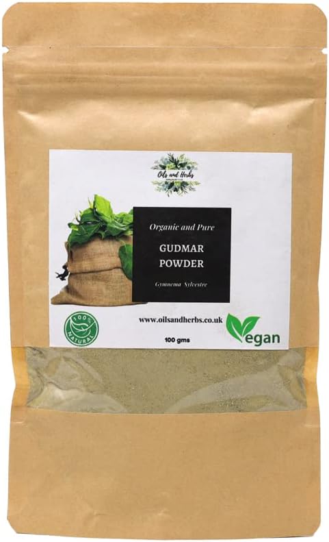 Clean Natural Gudmar Leaves Powder - Sugar destroyer - Gymnema Sylvestre - 100% Pure and Natural (300g)