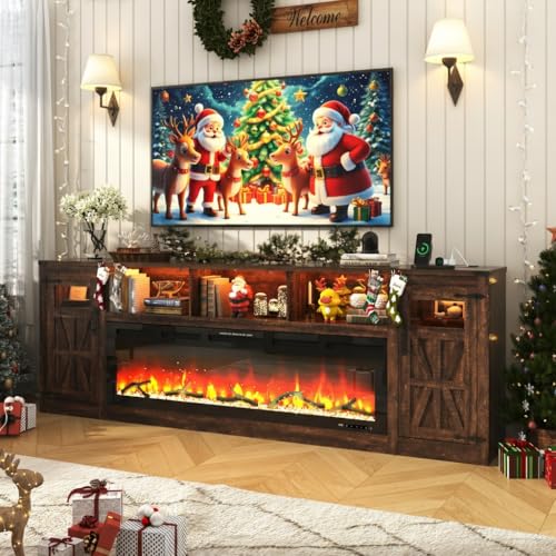 Fireplace TV Stand for 100 Inch TV, 95