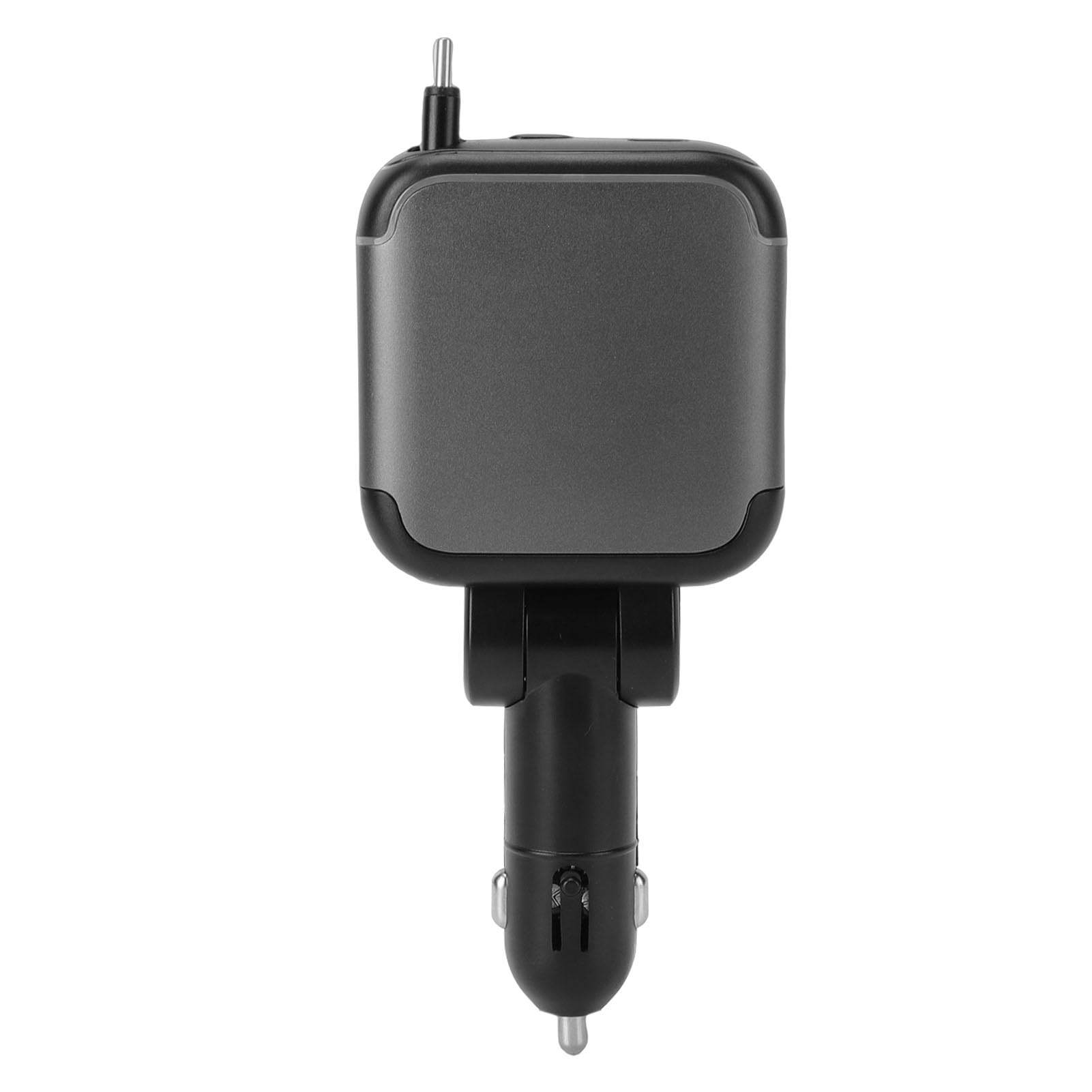 Caricabatterie per Auto Retrattile Ricarica Rapida Efficiente 4 in 1 per Telefoni Tablet Laptop PC ABS Lega di Alluminio