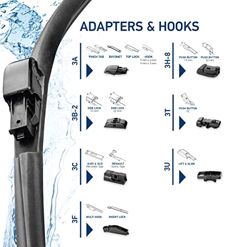 Image of HELLA 358054221 CLEANTECH Wiper Blade, 22 inch, Single, 1 Pack