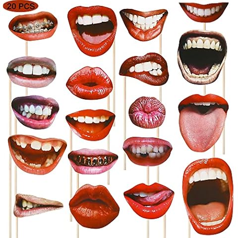 NiCoLa Funny Lips Photobooth Props Set Cover