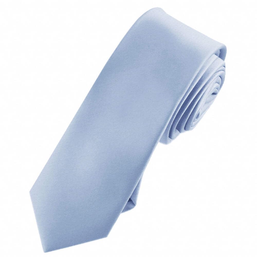 Texture Ties Men's Blue Dusty Skinny Tie Tie