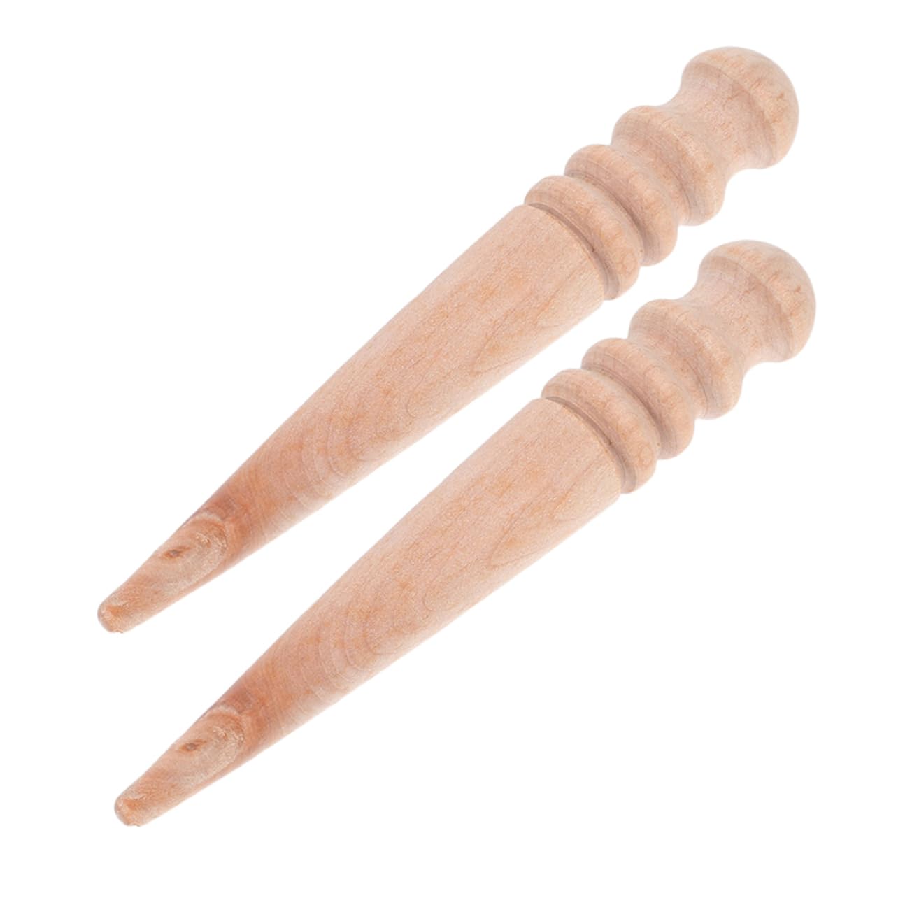 Toddmomy 2Pcs Mini Wooden Seeder Tool for Indoor Seedling Trays Portable Horticultural Handheld Seeder for Efficient Sowing and Uniform Spacing Spaces