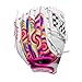 Wilson 2024 A440™ Flash™ 11.5” Youth Infield Fastpitch Softball Glove - Left Hand Throw, White/Pink/Tie Dye