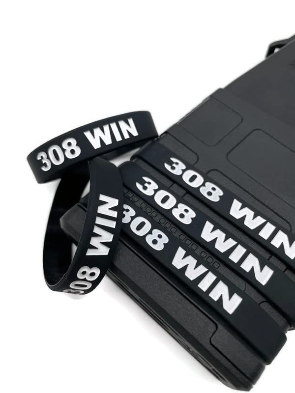 308 Win 7.62x51 Magazine Mag ID Silicone Band Durable (Pack of 3, 5 or 10) (5)