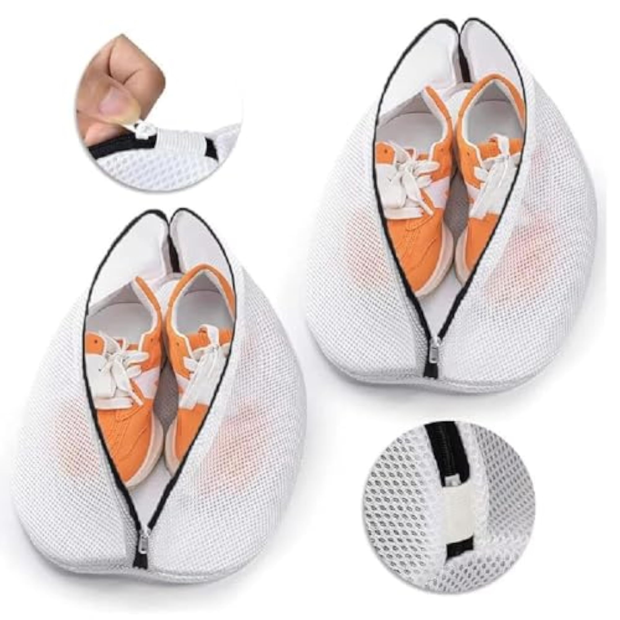 Mesh Laundry Bag with Bumper Protectors, Shoe Wash Bag