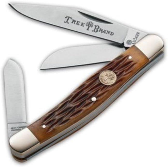 Boker Large Stockman 4 Inch Pocket Knife, Faux Tortoise,Traditional Series 2.0, Made in Germany