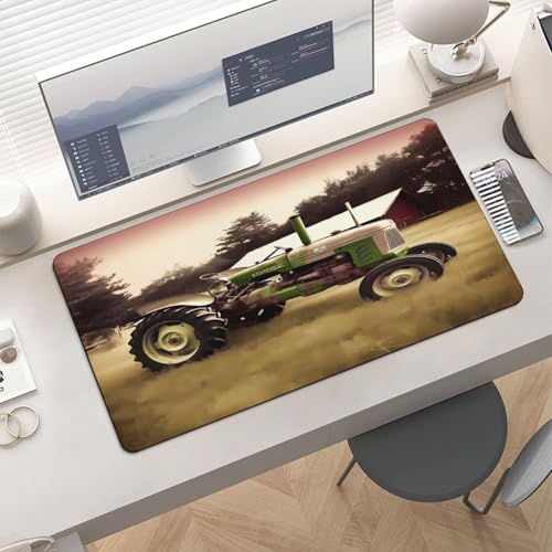 Old Tractor Foto Farm Desk Pad Impermeable Antideslizante miniatura 6