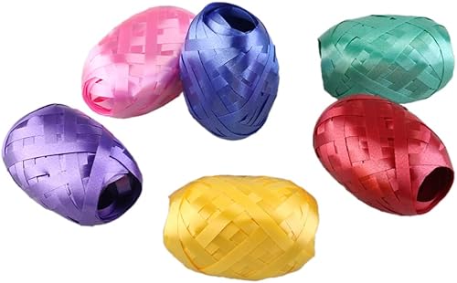 GARVALON Pack 6 Christmas Gifts Gift Ribbon listones para manualidades DIY Packing Grosgrain Crafts Bows Ribbons Christmas Curling Ribbon Balloon