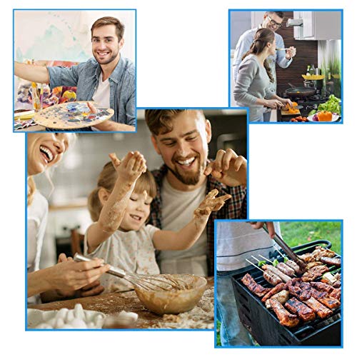 2 Pack Adjustable Bib Apron 2 Pockets Cooking Kitchen Bar Chef Apron - Thumbnail 7