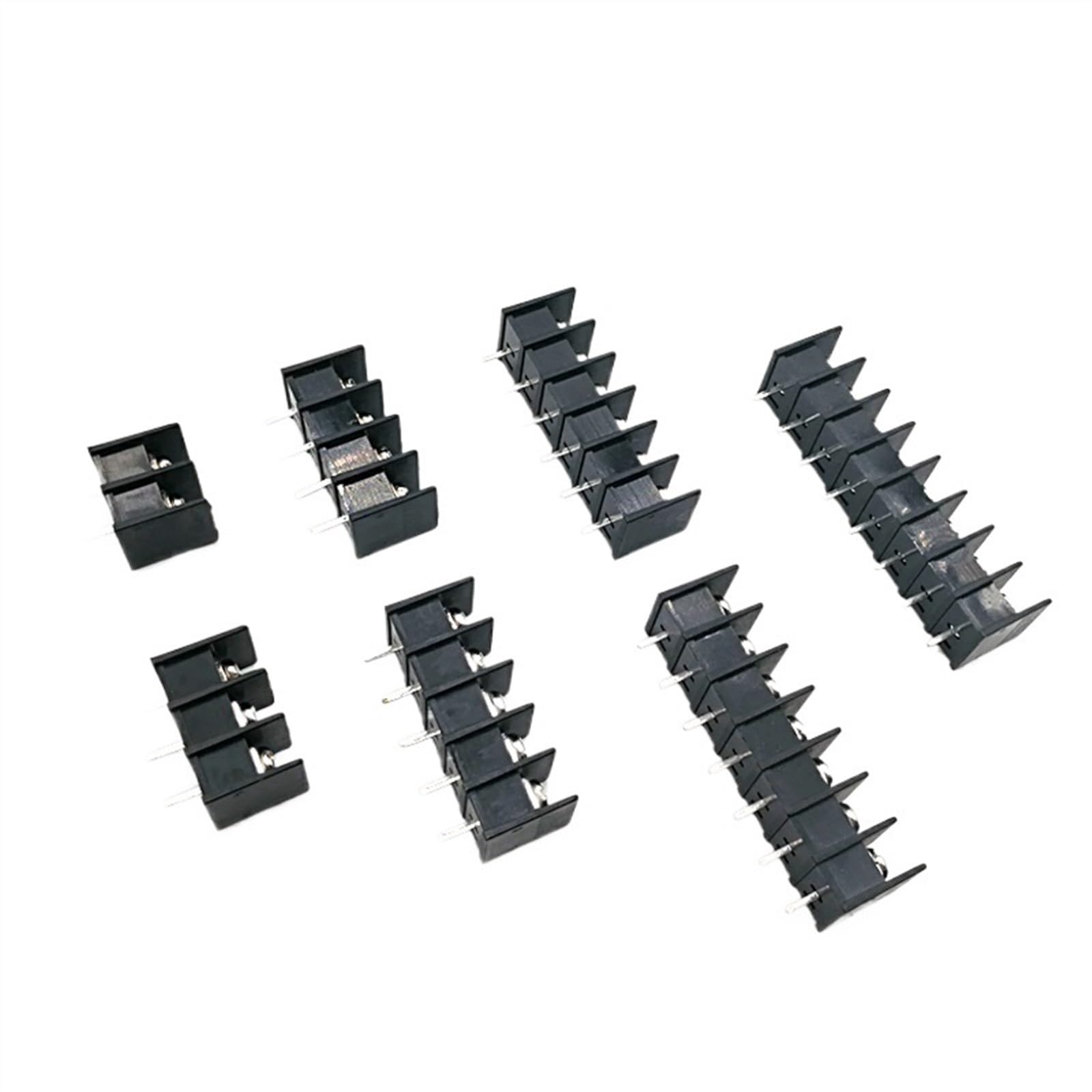 Morsettiera a vite PCB passo 7,62 mm diritto 2/3/4/5/6/7/8 pin Morsettiera 25C-B connettore cavo 2,5 mm2 15 A(6P (20Pcs))