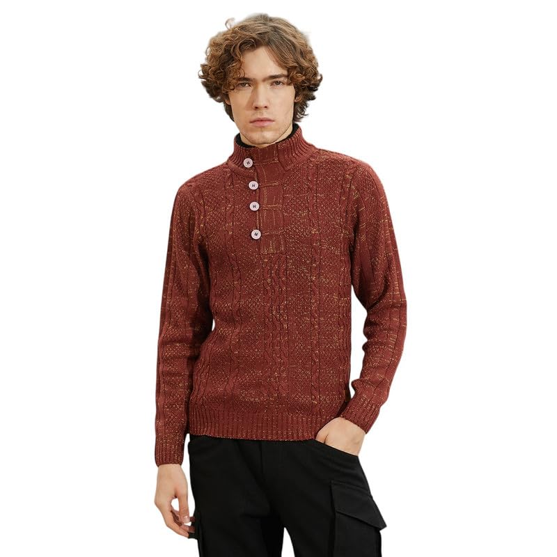 cahoot Men's Acrylic Crew Neck Pullover Sweater-picture-39