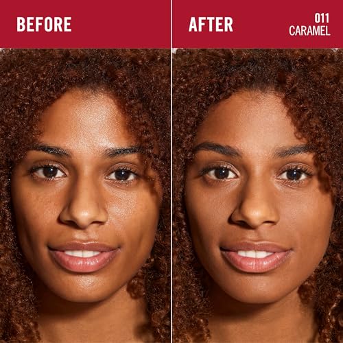 Rimmel Lasting Finish 25 HR Compact Foundation 011 Caramel, Matte Buildable Coverage, Powder-to-Cream, Anti-Pollution Shields - Image 4