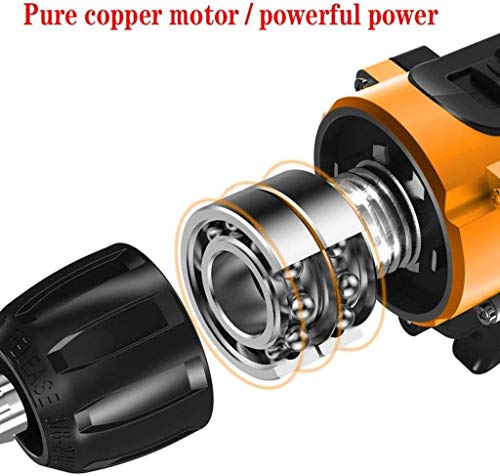 Spacmirrors Akkuschrauber Akku-Schlagbohrmaschine 12V Professionelles Akku-Bohrschrauber-Set mit 1 Akku, LED-Licht, Drehmoment 30Nm – Bild 6