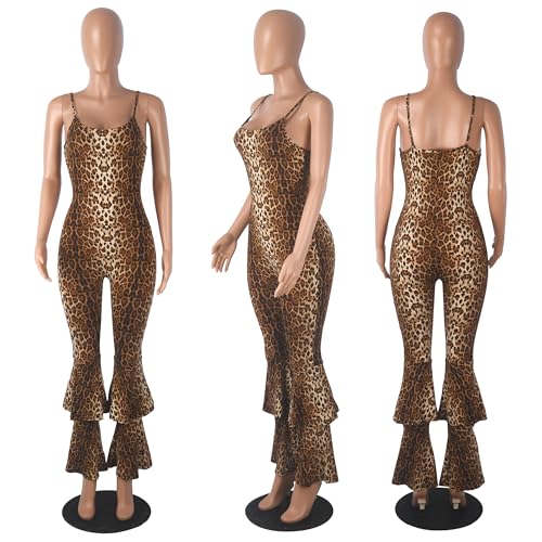Image of Jigfar Women Sexy Elegant Bodycon Jumpsuit Going Out Romper Birthday Party Club Night Outfits