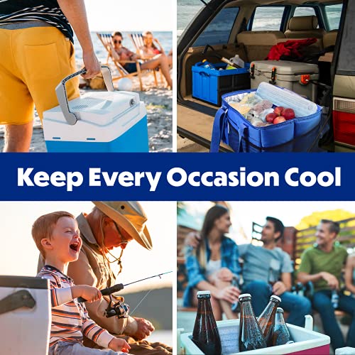 Cooler Shock Ice Packs For Cooler - 2 Reusable, Long Lasting, Cold Freezer Packs For Coolers, Lunch Bags & Totes To Keep Food Fresh - Clear #TOP6