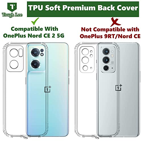 Image of COVERBLACK Transparent Rubber Case Back Cover for OnePlus Nord CE 2 (2nd Gen) - Transparent