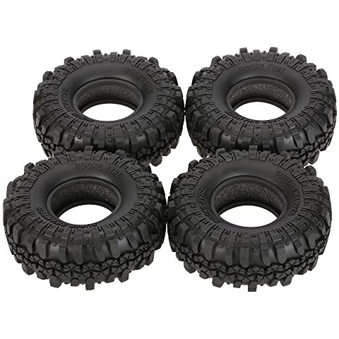 Goolsky 4Pcs AUSTAR AX-4020 1.9 Inch 110mm 1/10 Rock Crawler Tires for D90 SCX10 AXIAL RC4WD TF2 RC Car Cover