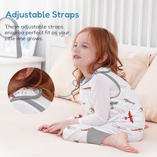 Image of TotAha Toddler Sleep Sack with Legs, 0.5 TOG Light and Soft Baby Sleeping Bag, Walker Sleep Sack for Babies 12-24M, 2T-3T