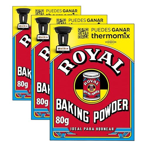 Royal - Baking Powder Clásica - 80g (Paquete de 3)