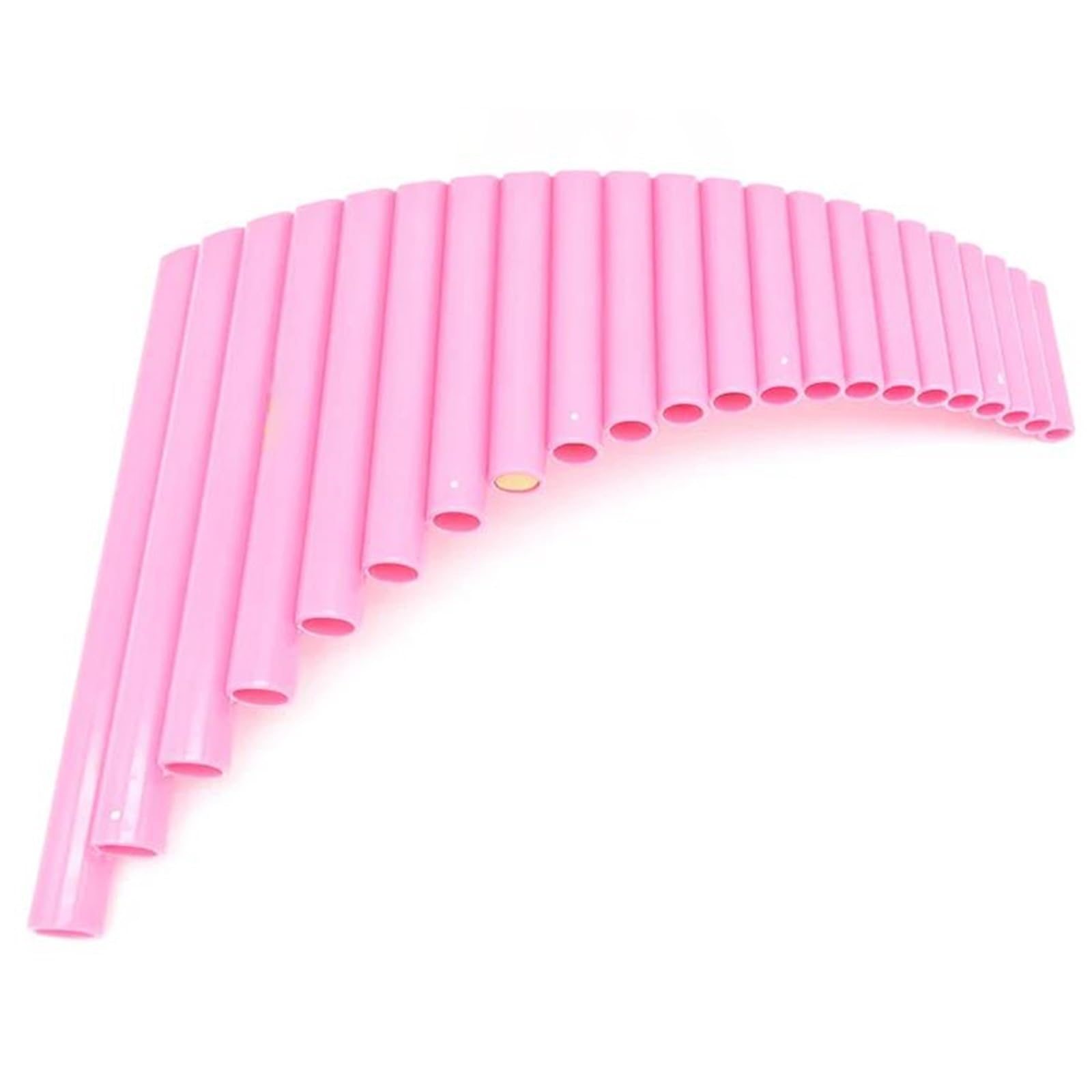 PanFlute 22 Tuyaux ABS Matériel Flauta Panpipe Droite/gauche Fait À La Main Instrument De Musique Folklorique(R Pink)