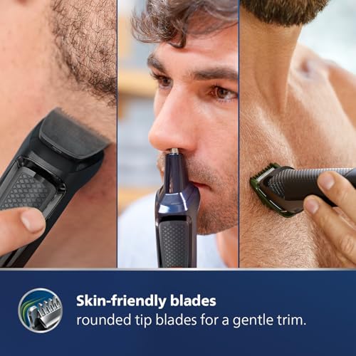Philips India's No.1 Men's Trimmer | Self Sharpening Blades | Single Stroke Grooming I 9 in1 Face, Nose and Body I 3 year warranty | Powerful motor | No Oil Needed I 60 min runtime I MG3710/65 (Image - 2)