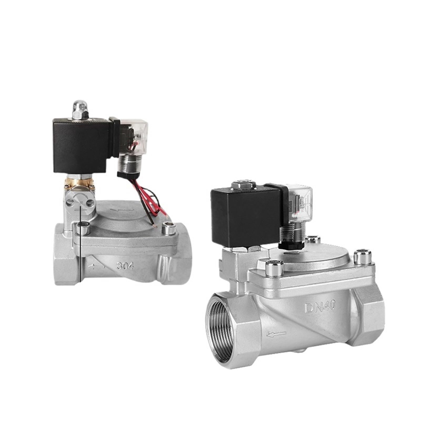Stainless Steel Solenoid Valve DN15-50 AC220V DC24V(DN32,G_AC220V_Ordinary Type)