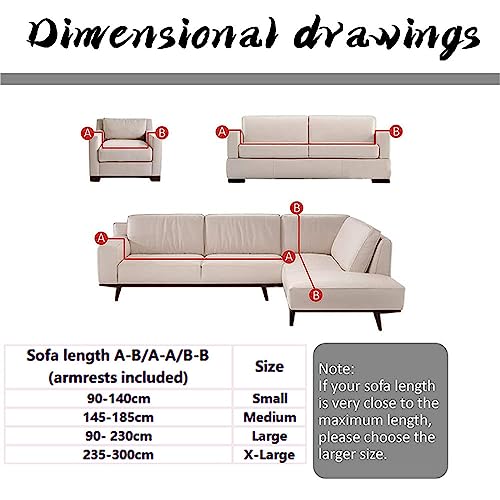 Housse de canapé extensible beige 1 place pour rénover un fauteuil usé facilement - 3