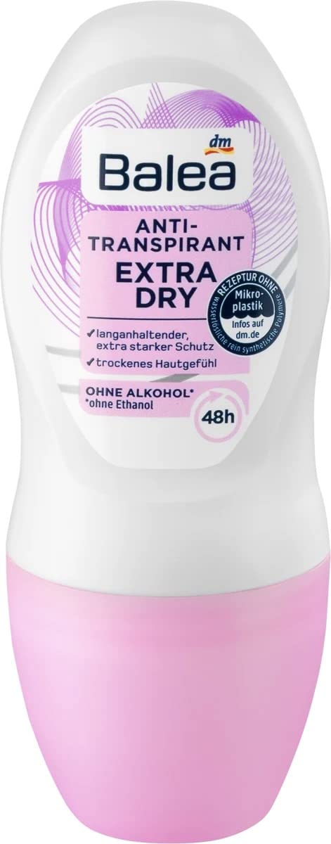 BaleaDeodorant Roll-on Bloomy Kiss Aluminum free with Smells of magnolia and raspberry protection for up to 24 hours, 50 ml