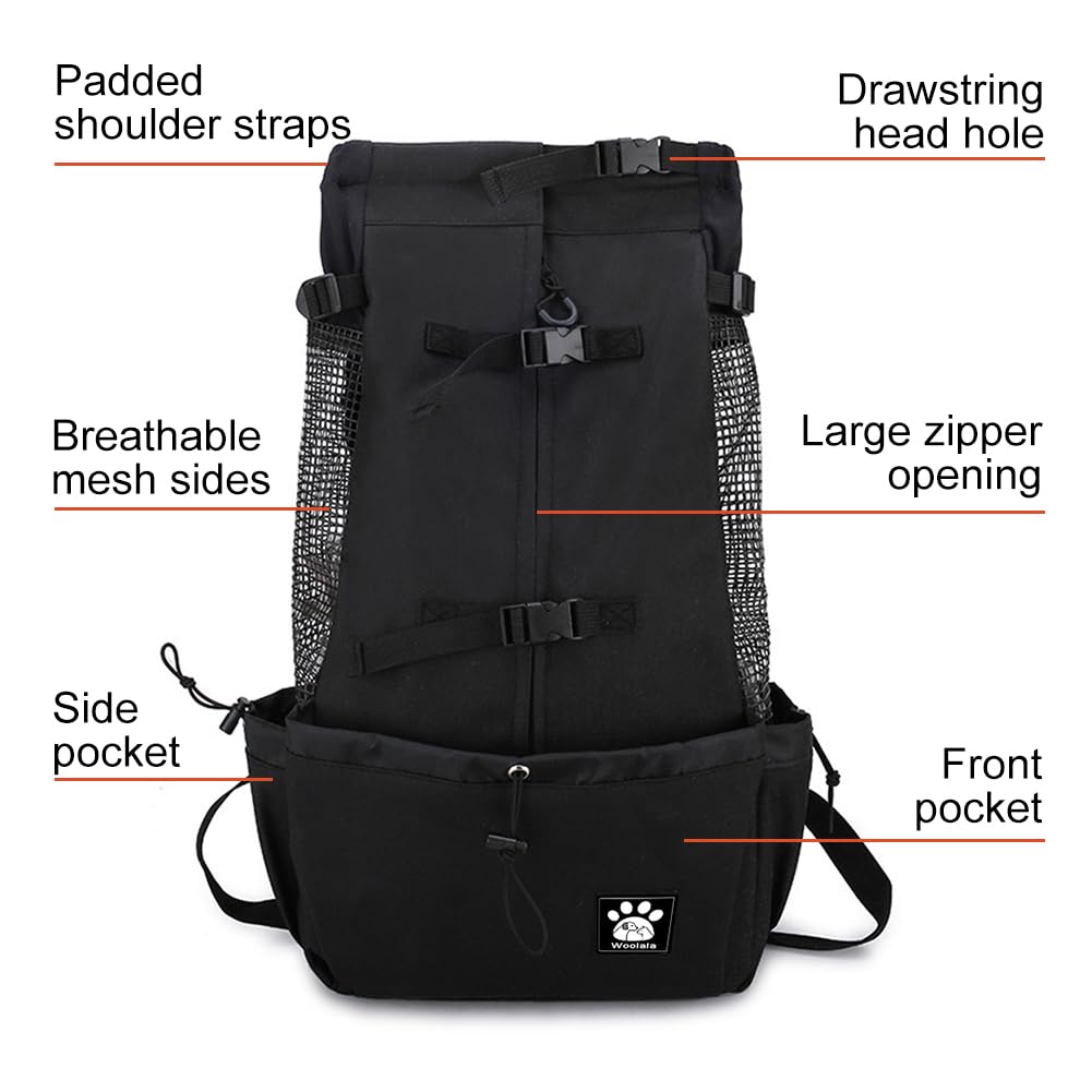 De Maxine One Dog Backpack Carrier van LITTLE CHONK - Front Facing, Veilig en Comfortabel, Chonkcrete Gray