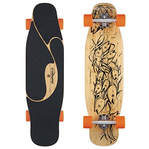 Loaded Boards Poke Bamboo Longboard Skateboard Complete (80a Stimulus Wheels, Paris 150mm Trucks)