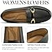 HARENCE Loafers for Women Comfortable Slip On Business Work Flats Shoes Casual Driving Moccasins Penny Loafer Black
