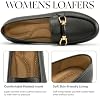 HARENCE Loafers for Women Comfortable Slip On Business Work Flats Shoes Casual Driving Moccasins Penny Loafer