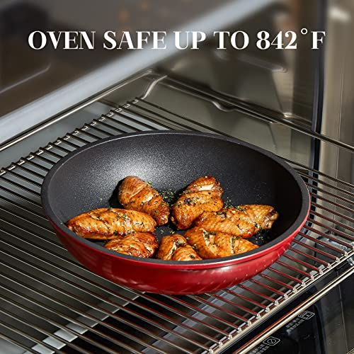 Rockurwok Nonstick Nesting Pots And Pans, 7 Pieces Rv Cookware Set For Camper With 1 Removable Handle, Dishwasher & Oven Safe | Rv Induction | Open Fire #TOP4